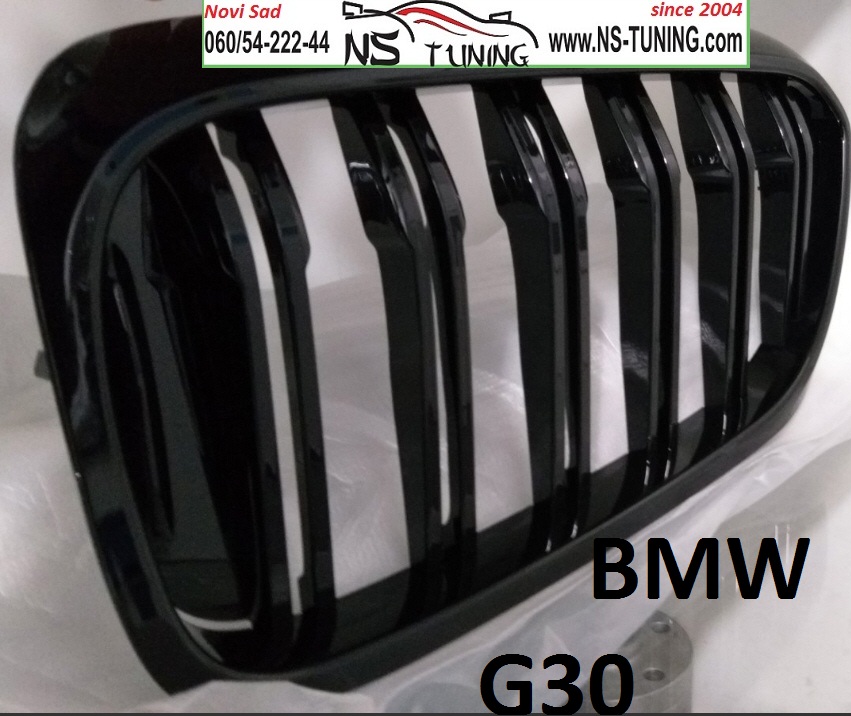 g30 bmw gril maska maske prednje crne dupla rebra sjaj ugradnja novi sad ns tuning beograd